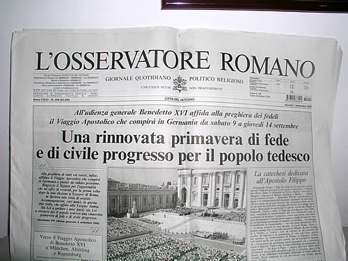 Novine L'Osservatore Romano